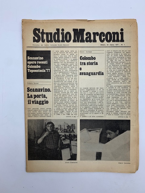 Studio Marconi. Periodico del Centro culturale Studio Marconi, n. 1, 24 marzo 1977